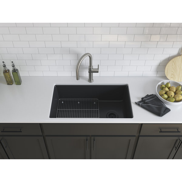 Kohler Kennon™ 33" x 22" x 101/8" Neoroc™ UnderMount SingleBowl Kitchen Sink & Reviews